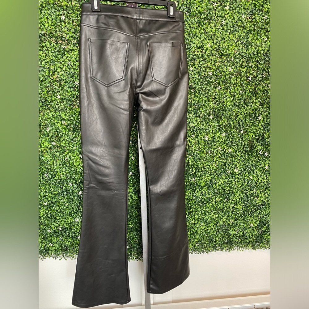 231 FAUX‎ LEATHER ULTRA HIGH RISE SKINNY BOOT IN BLACK - Picture 4 of 14
